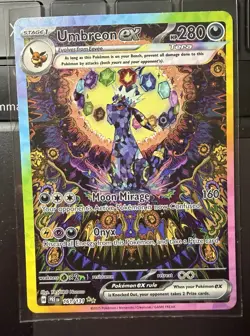 2025 POKEMON PRISMATIC EVOLUTIONS UMBREON EX 161/131! SPECIAL ILLUSTRATIONS RARE - Image 1