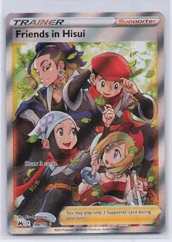 Friends in Hisui 148/159 Ultra Rare Crown Zenith Pokemon Holo Near Mint - Image 1
