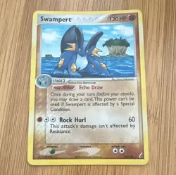 Deck Exclusive Holo Rare Swampert Crystal Guardians 27/100. No Stamp. - Image 1