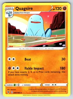 Quagsire - 084/185 Vivid Voltage - Rare - NM/M - Pokemon - Image 1