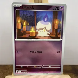 Pokemon Litwick 036/084 Reverse Holo - Pitch Black IN HAND - Image 1
