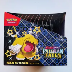 Pokemon Paldean Fates Tech Sticker Collection Sealed Display Case Fresh - Image 2