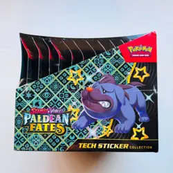 Pokemon Paldean Fates Tech Sticker Collection Sealed Display Case Fresh - Image 3