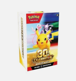 Pokemon TCG 30th Anniversary Booster Bundle PRESALE 3 Booster Bundles or 1 - Image 1
