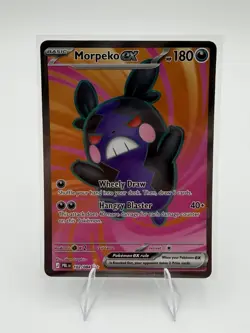 Morpeko ex 102/084: Ultra Rare Pitch Black Pokemon Holo Near Mint - Image 1