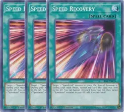 Yugioh - Speed Recovery x 3 - 1st Edition NM - Free Holographic Card - Image 1