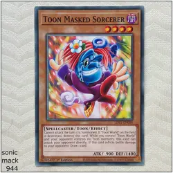 Toon Masked Sorcerer - LDS1-EN058 - Common 1st Edition Yugioh - Image 1