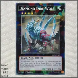Diamond Dire Wolf - BP03-EN127 - 1st Edition Yugioh - Image 1