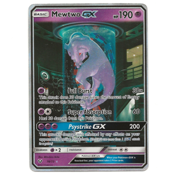 Mewtwo GX 78/73 Secret Rare Shining Legends Full Art Pokemon LP-MP - Image 1