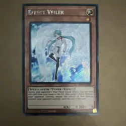 Yugioh Effect Veiler Platinum Secret Rare 1st Ed RA01-EN003 - Image 1