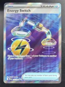 POKEMON TCG Pitch Black ENERGY SWITCH Full Art Trainer Card 107/084 ENGLISH - Image 1
