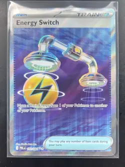 POKEMON TCG Pitch Black ENERGY SWITCH Full Art Trainer Card 107/084 ENGLISH - Image 3