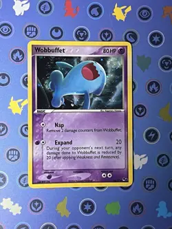 Pokemon TCG Wobbuffet Holo Card Pop Series 4, 16/17 - Swirl Top Of Head - - Image 1