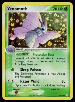 Pokemon Card - Venomoth FireRed & LeafGreen 49/112 Reverse Holo Uncommon - Image 1