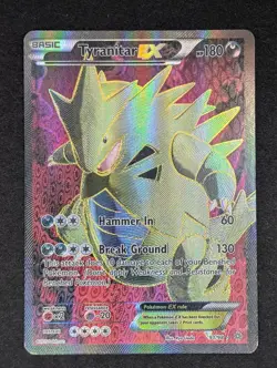 2015 Tyranitar EX [Full Art Ultra Rare] Pokemon TCG XY Ancient Origins LP - Image 1