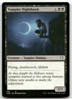 Vampire Nighthawk #140 (NM) Crimson Vow VOC Magic MTG - Image 1