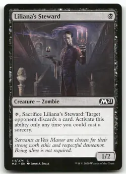 Liliana's Steward #111 (NM) Core Set 2021 M21 Magic MTG - Image 1
