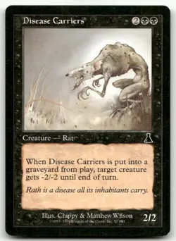 Disease Carriers #57 (LP) Urza's Destiny UDS Magic MTG - Image 1