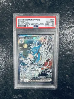 Kingdra EX 131 Pokemon TCG Scarlet & Violet Black Star Promo Holo Card PSA 10 - Image 1