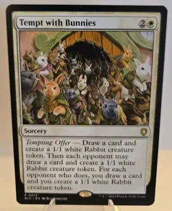 Tempt with Bunnies MTG Commander: Bloomburrow Regular - Image 1