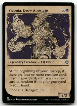 Viconia, Drow Apostate (Showcase) #394 (LP) Baldur's Gate CLB Magic MTG - Image 1