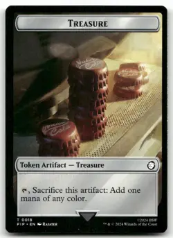 Treasure (0018) // Wasteland Survival Guide Double-Sided Token NM Fallout - Image 1
