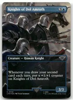Knights of Dol Amroth (Borderless) #432 (Foil) NM Lord of the Rings Magic MTG - Image 1