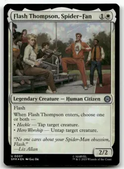 Flash Thompson, Spider-Fan #7 (Foil) (NM) Spider-Man SPM Magic MTG - Image 1