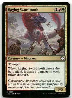 Raging Swordtooth #283 (NM) Lost Caverns of Ixalan LCC Magic MTG - Image 1