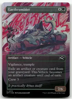 Earthrumbler (Borderless) #315 (Foil) (NM) Aetherdrift DFT Magic MTG - Image 1