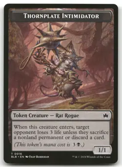 Thornplate Intimidator Token #16 (NM) Bloomburrow BLB Magic MTG - Image 1