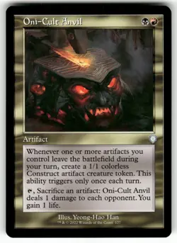 Oni-Cult Anvil (Retro Frame) #127 (NM) Brothers' War BRC Magic MTG - Image 1