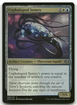 Cephalopod Sentry #198 (Foil) (NM) Phyrexia All Will Be One ONE Magic MTG - Image 1