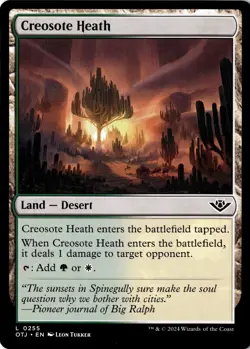 Creosote Heath Non-Foil Outlaws of Thunder Junction 255 NM MTG - Image 1
