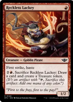 Reckless Lackey Non-Foil Outlaws of Thunder Junction 140 NM MTG - Image 1