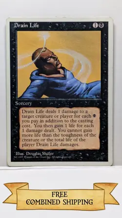 Drain Life MTG Core Set 4th Edition Regular - Image 1