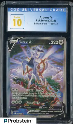 2022 Pokemon Brilliant Stars #166/172 Arceus V CGC 10 PRISTINE - Image 1