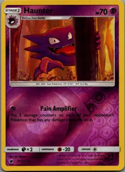 Haunter Reverse Holo Uncommon SM - Crimson Invasion 37/111 NM - Image 1