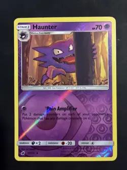 Pokemon Card TCG - Haunter - 37/111 - SM Crimson Invasion - Reverse Holo - Image 1