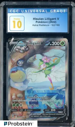2022 Pokemon Astral Radiance #163/189 Hisuian Lilligant V CGC 10 Pristine - Image 1