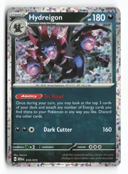 Hydreigon 010/015 McDonald's Promos 2024 Holo Promo Pokemon TCG Card NM - Image 1