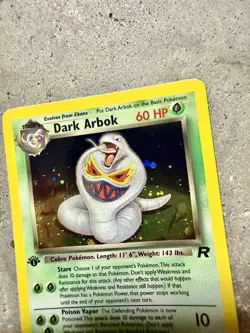 Pokemon Dark Arbok 2/82 1st Edition Holo Rare Team Rocket 2000 Vintage - Image 5