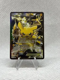 Pokemon TCG Pikachu EX XY124 Black Star Promo 2016 Holo Card LP 📈🔥 - Image 1