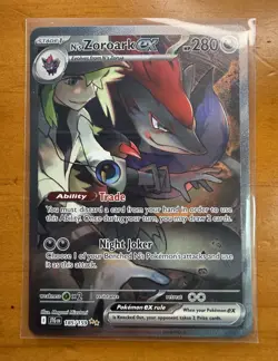 Pokemon TCG SV09 Journey Together N's Zoroark ex 185/159 SIR Holo EN - Image 1