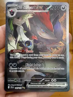 Pokemon TCG SV09 Journey Together N's Zoroark ex 185/159 SIR Holo EN - Image 2
