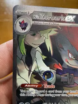 Pokemon TCG SV09 Journey Together N's Zoroark ex 185/159 SIR Holo EN - Image 3