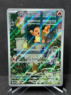 Charmander Pokemon Center Stamp 044 Holo Promo Pokemon Near Mint - Image 1