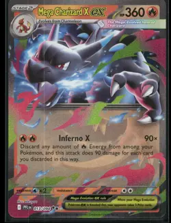 Mega Charizard X ex 013/094 Double Rare Phantasmal Flames Pokemon Holo Near Mint - Image 1