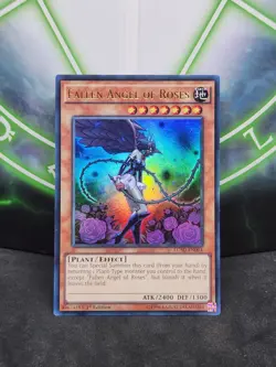 Yugioh Fallen Angel of Roses LC5D-EN094 Ultra Rare 1st Edition LP - Image 1