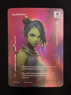 Wonders of the First Call of the Stones A1-362/402 Nyx Fleetfoot Formless Foil - Image 1